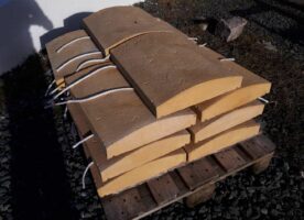 WeserWaben Mauerabdeckung 38x5, 0-8,5 - 5,0x49cm 14 Stck