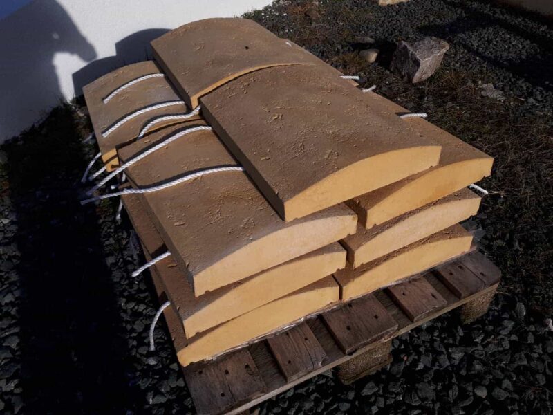 WeserWaben Mauerabdeckung 38×5, 0-8,5 – 5,0x49cm 14 Stck