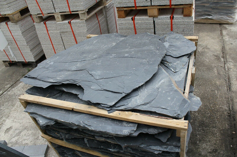 Schieferplatten, Bruchsteinplatten 2-3 cm