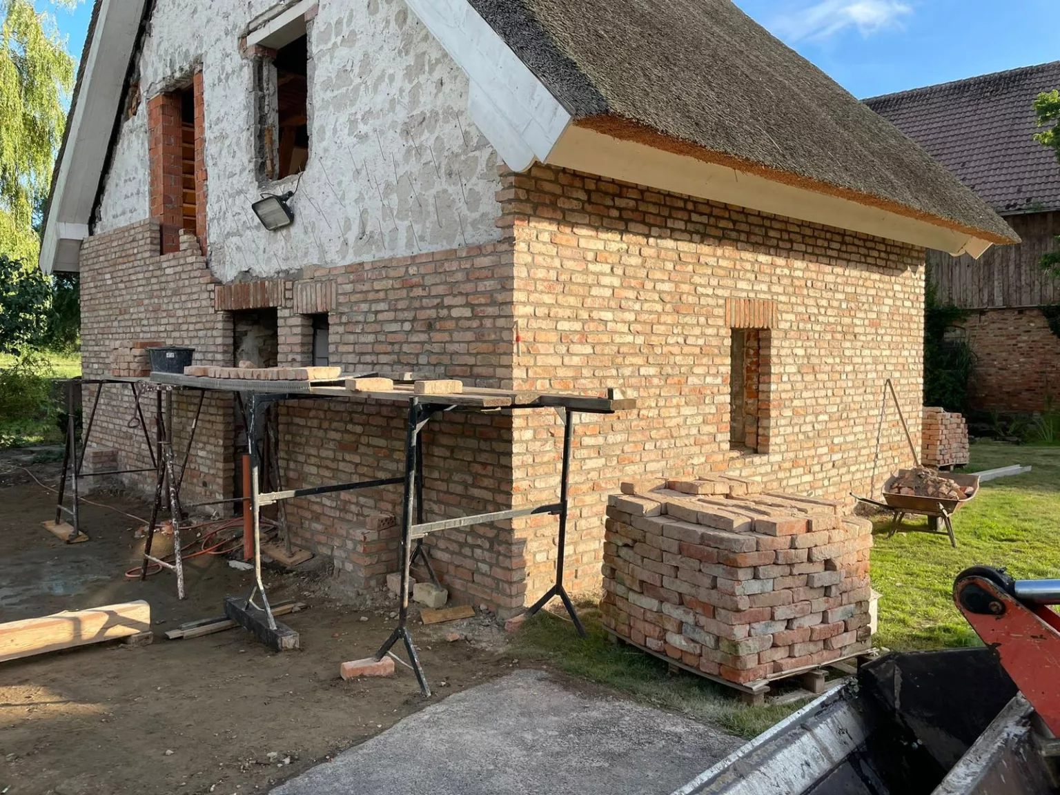 Historische Ziegelsteine, Backstein, Mauerziegel