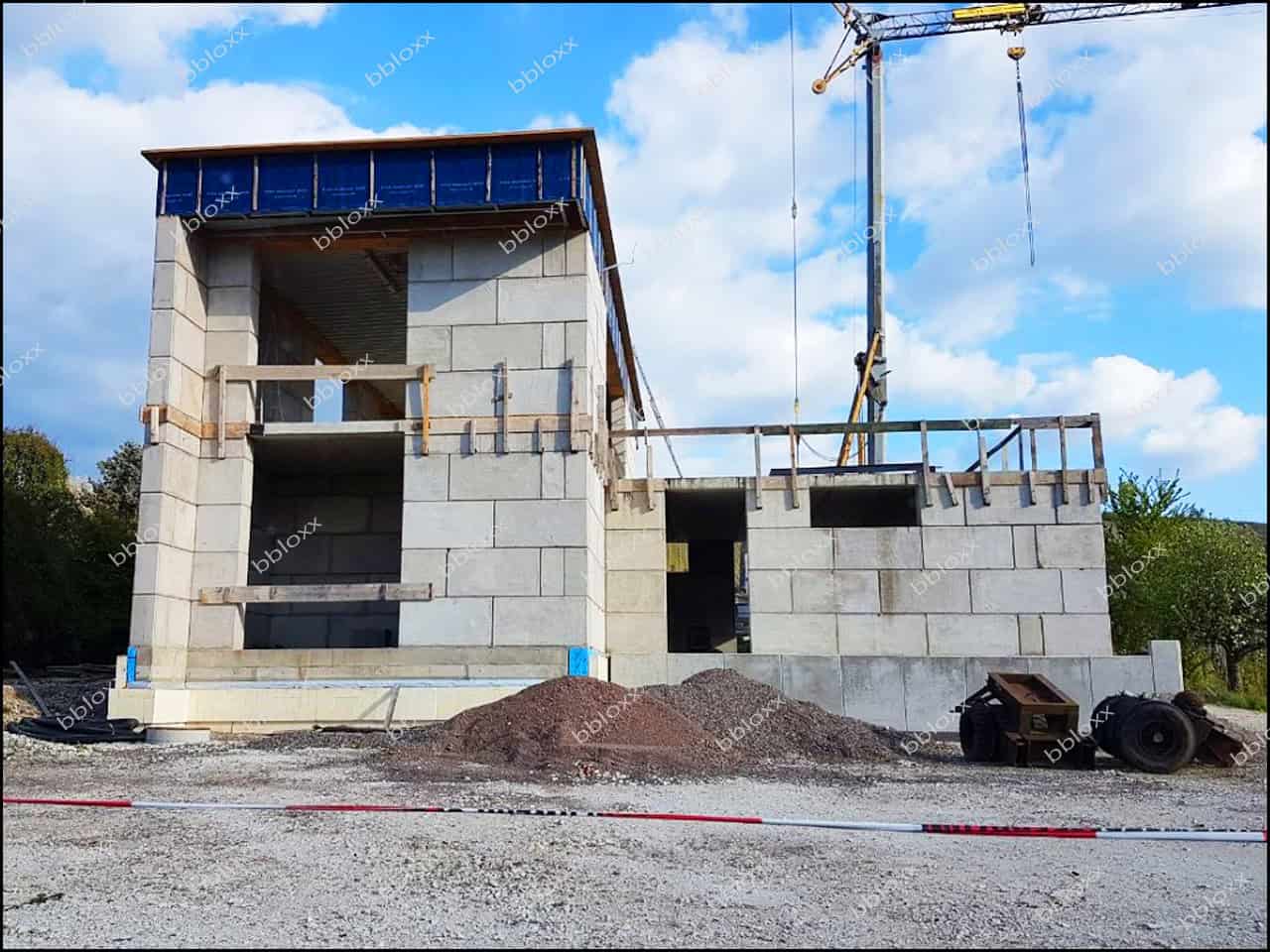 Betonblock, Beton-Legostein (LxBxH): 1.200 x 600 x 600 mm mit Verzahnung, Sortierbox, Stützmauer, Hallenbau