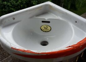 Eck Handwaschbecken, m. Überlauf, weiß, Duravit