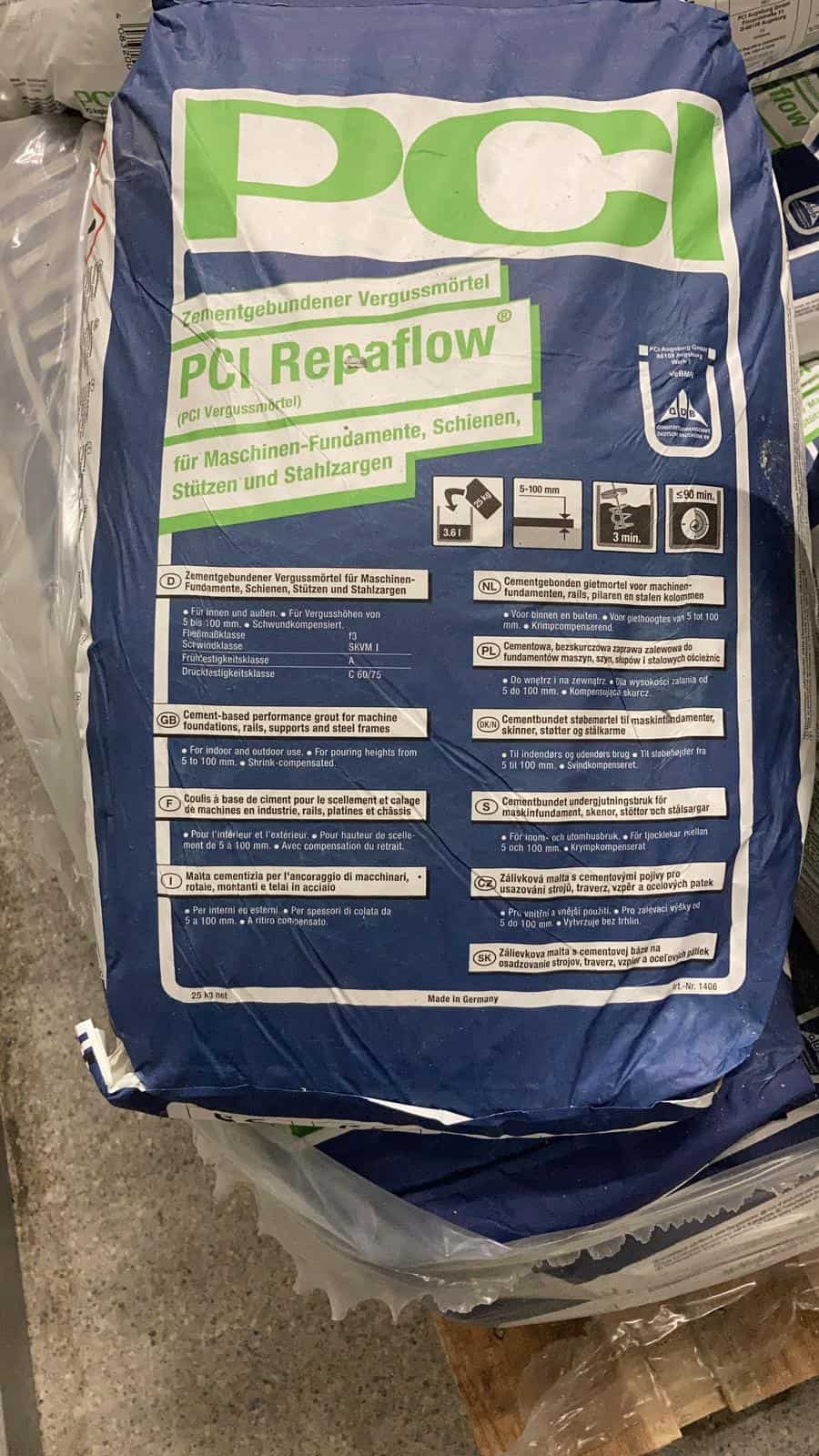 PCI Repaflow 25kg zementärer Vergussmörtel für Innen und Außen