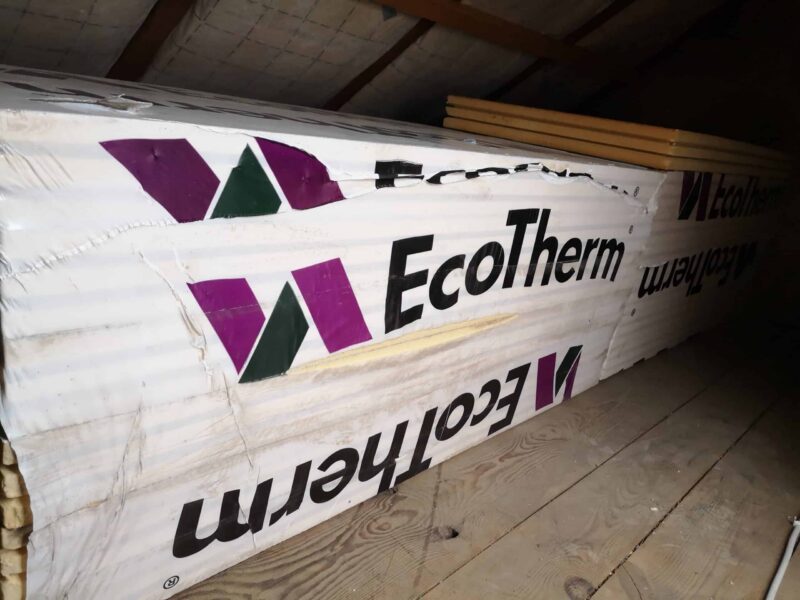 Kellerdeckendämmplatten (EcoTherm WLS 025) aus Haussanierung (16 Platten 80mm)