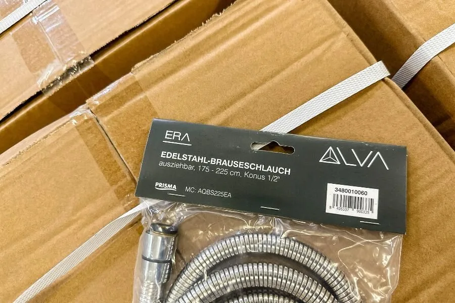 50 Edelstahl Brauseschläuche Alva Era