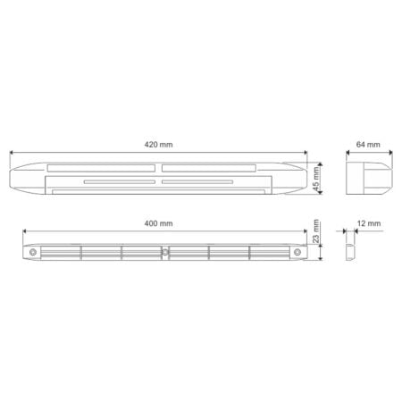 SIEGENIA passiver feuchtegesteuerter Fensterlüfter AEROMAT midi HY 42 dB