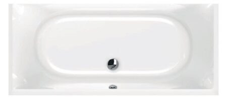 Acryl-Badewanne sanibel 5001 DUO (180×80 cm weiß) NEU, B-WARE