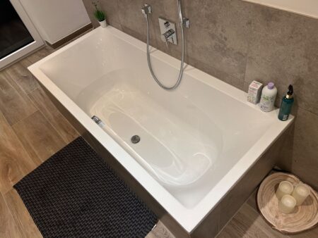 Acryl-Badewanne sanibel 5001 DUO (180×80 cm weiß) NEU, B-WARE