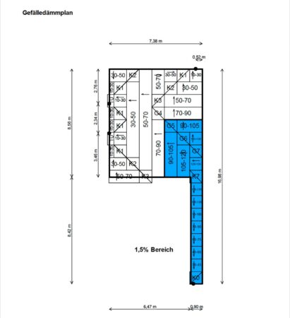 Gefälledämmung Flachdach 5 m³/76 m² EPS 032 DAA dm 100 kPa (NEU!)