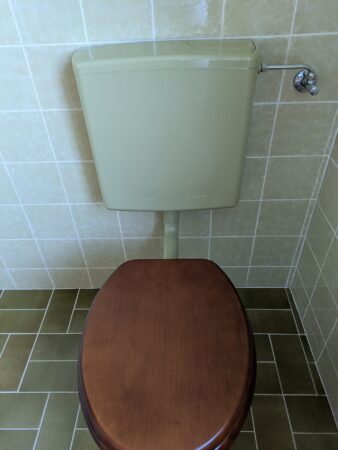 Stand-WC moosgrün 1974