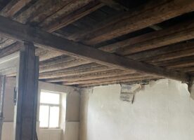 Holzbalken, ca. 8,4m, ca. 100 Jahre alt, 12 Stk