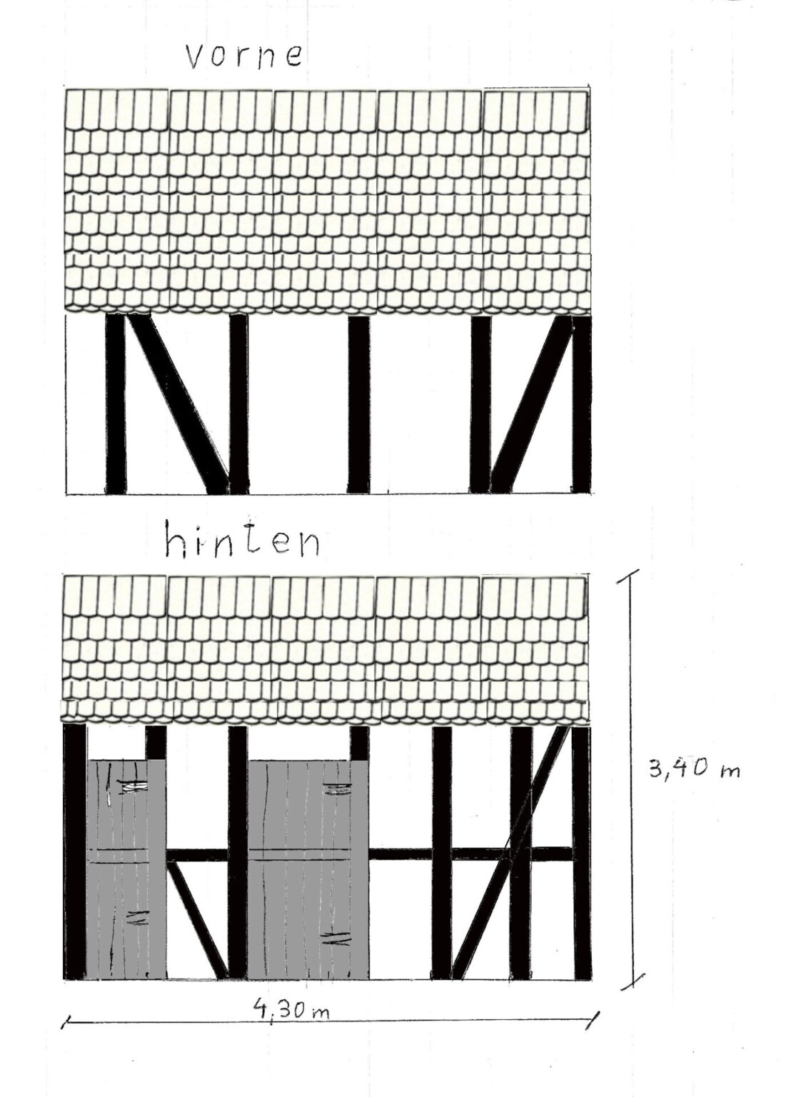 Tiny house Fachwerk haus Garten Hütte Rückbau komplett Dokumentation Wiederverwendung nachhaltig  Altholz balken Dachziegel Altziegel