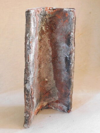 Dach-First Ziegel handgestrichen Um 1870 patiniert Kerzenhalter Wand Dekoration shabby Chic rutikal Landhaus