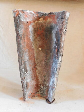 Dach-First Ziegel handgestrichen Um 1870 patiniert Kerzenhalter Wand Dekoration shabby Chic rutikal Landhaus