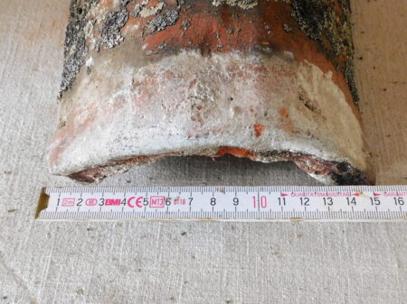 Dach-First Ziegel handgestrichen Um 1870 patiniert Kerzenhalter Wand Dekoration shabby Chic rutikal Landhaus