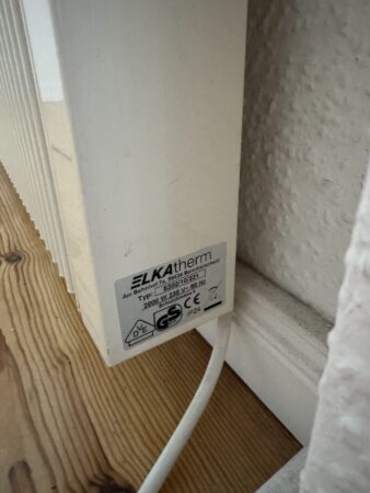 Stromheizung Elkatherm 2000W