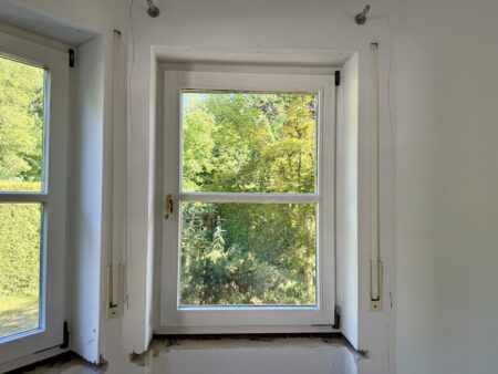 Hartholzfenster mit Dreifachverglasung, diverse Größen