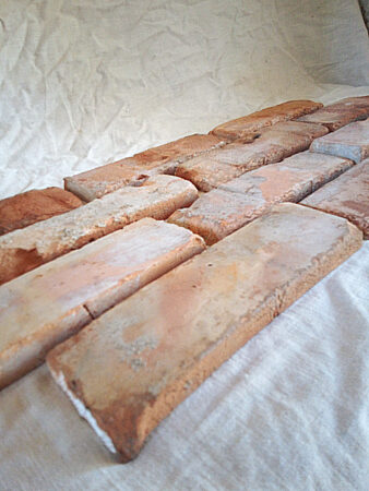 Loft Ziegel Klinker Riemchen Fliese Wand gestaltung Antik used look shabby Style used look