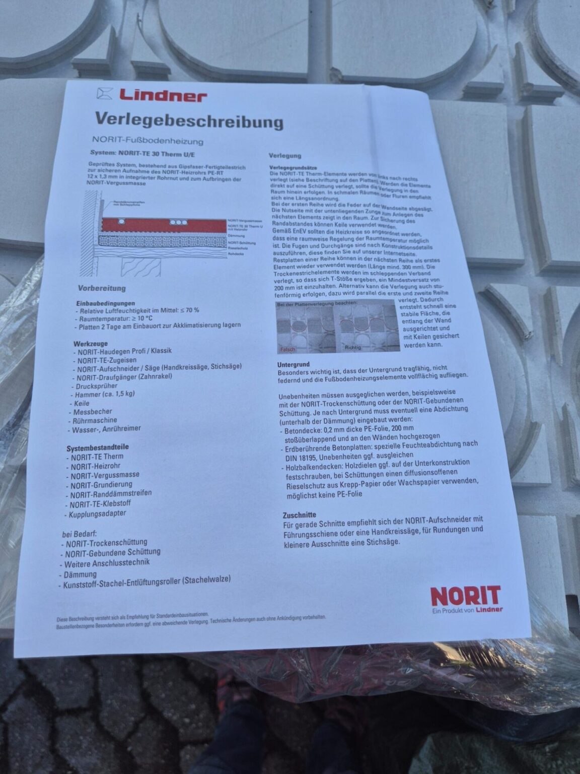 Norit TE-30 Universal für Fussbodenheizung
