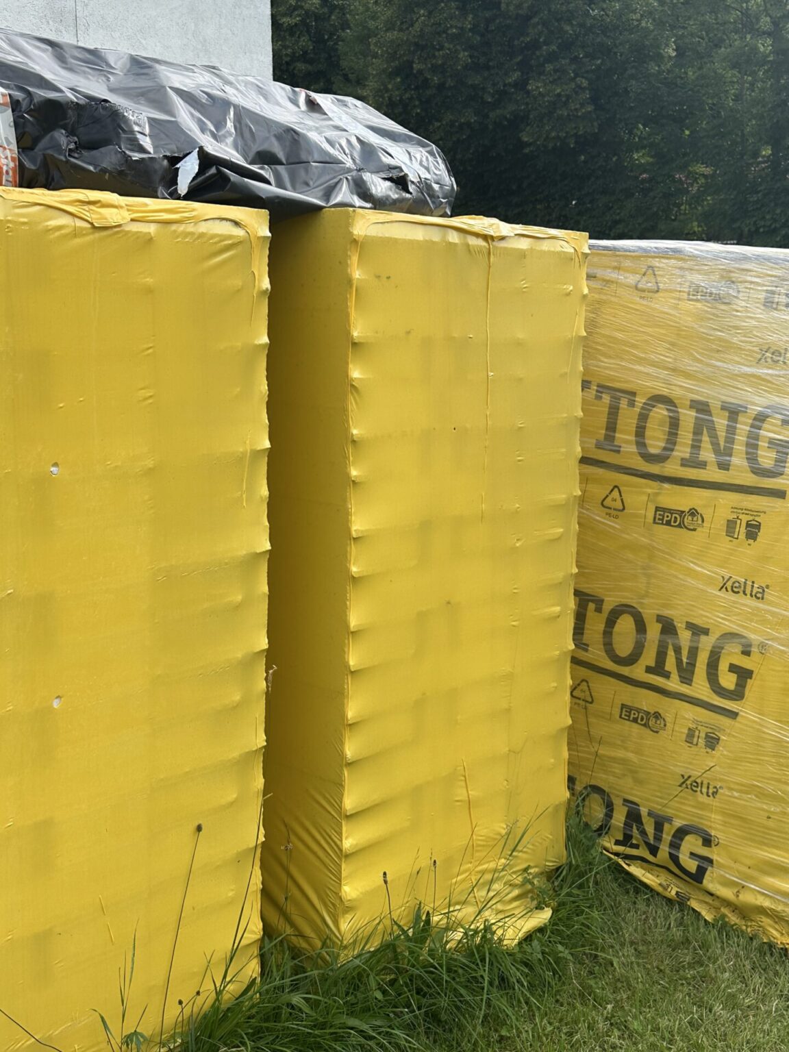 3 Paletten Ytong Steine mit Sturz und 3 Säcke Kleber