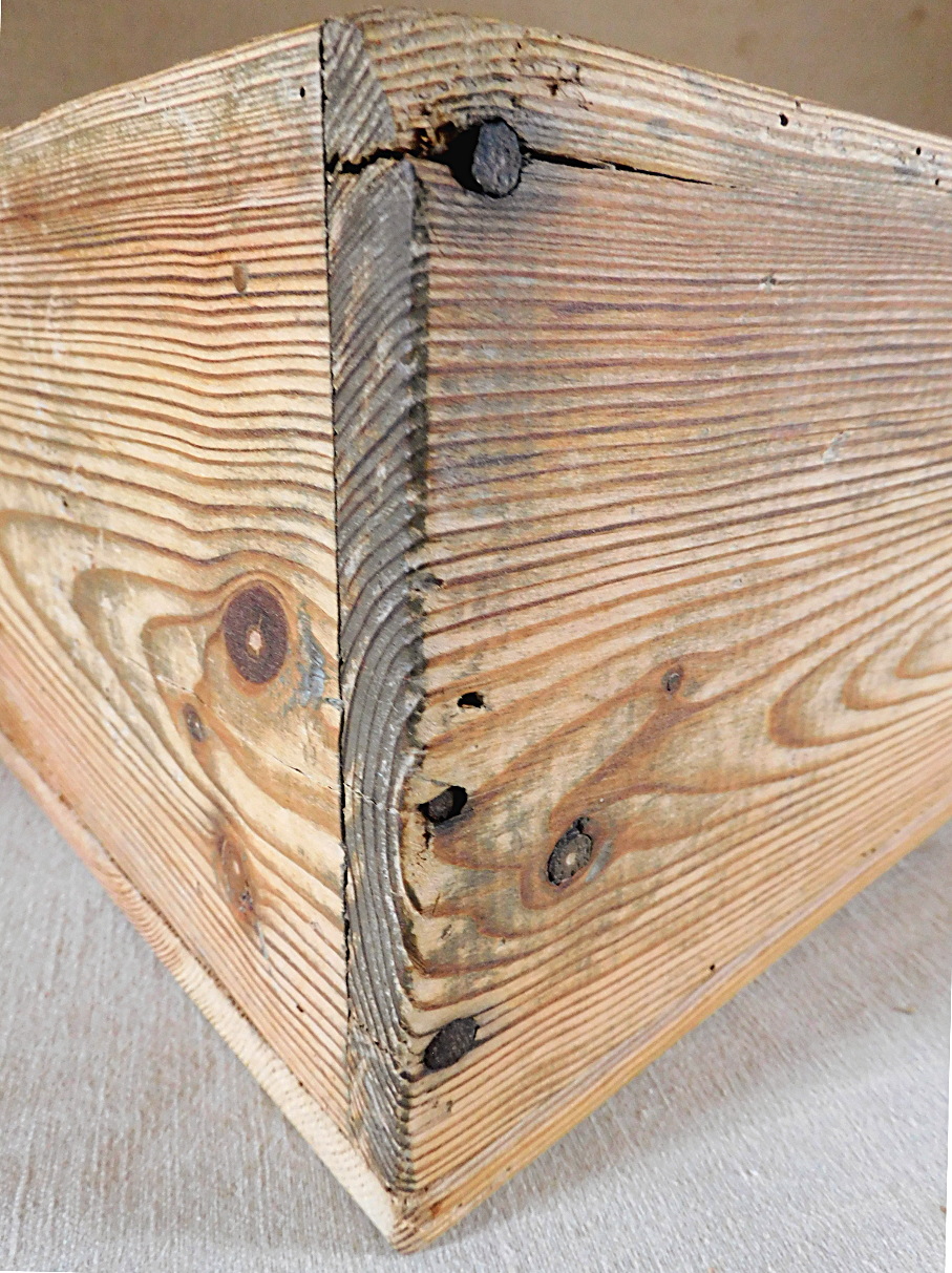 uralte stabile original historische Holz Werkzeug Kiste Deko Aufbewahrung vintage shabby chic