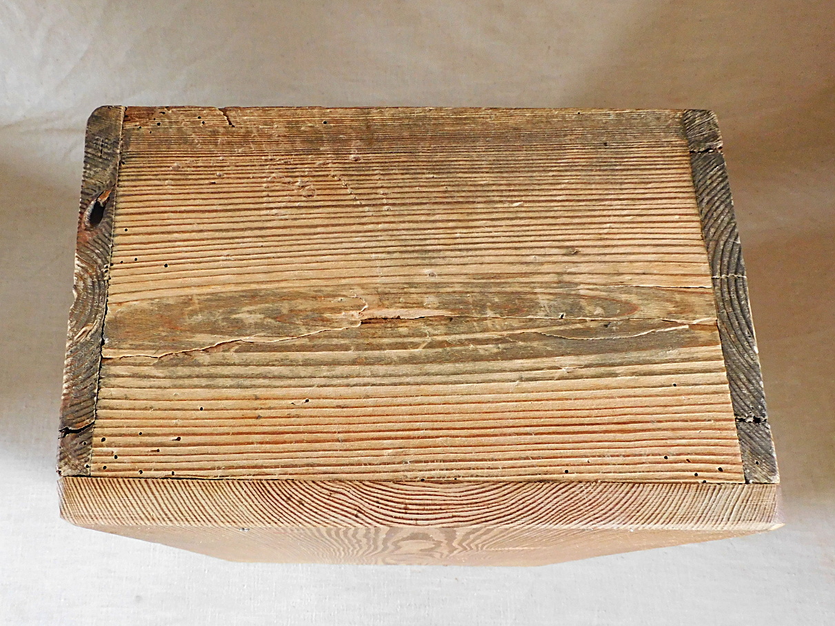 uralte stabile original historische Holz Werkzeug Kiste Deko Aufbewahrung vintage shabby chic