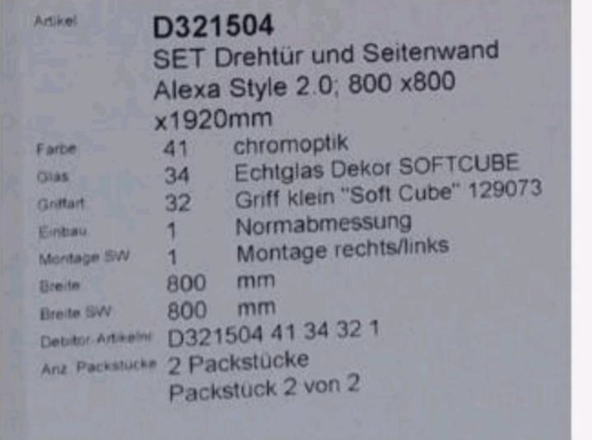 Duschkabine