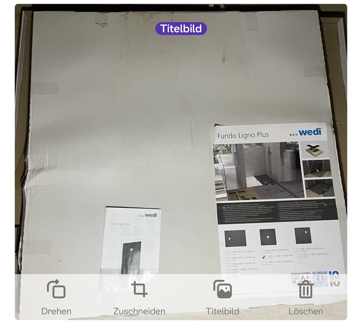 2x Wedi Fundo Ligno Plus komplett  mit Einläufen und Zubehör