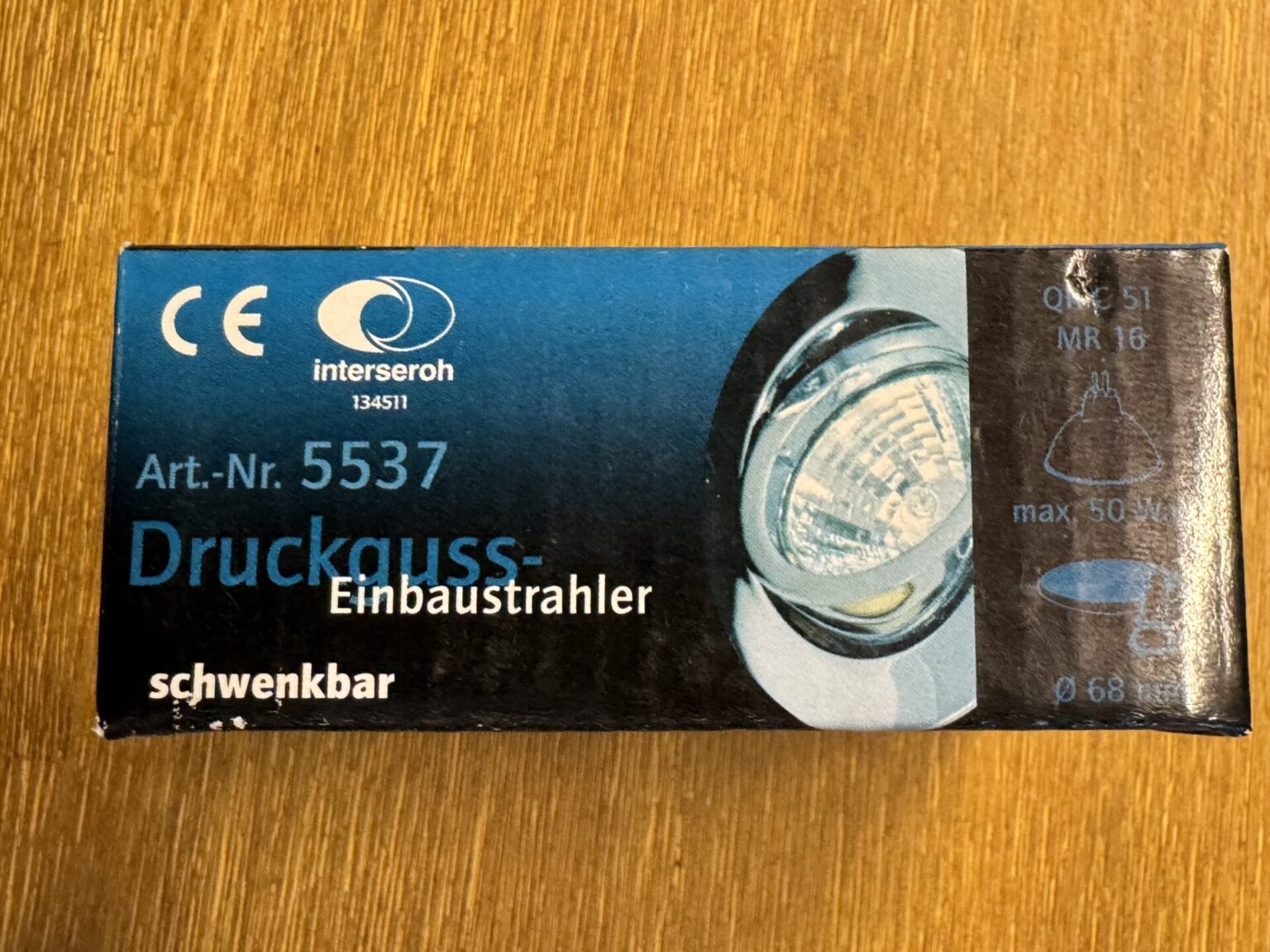 RUTEC Einbaustrahler 5537, neu und OVP