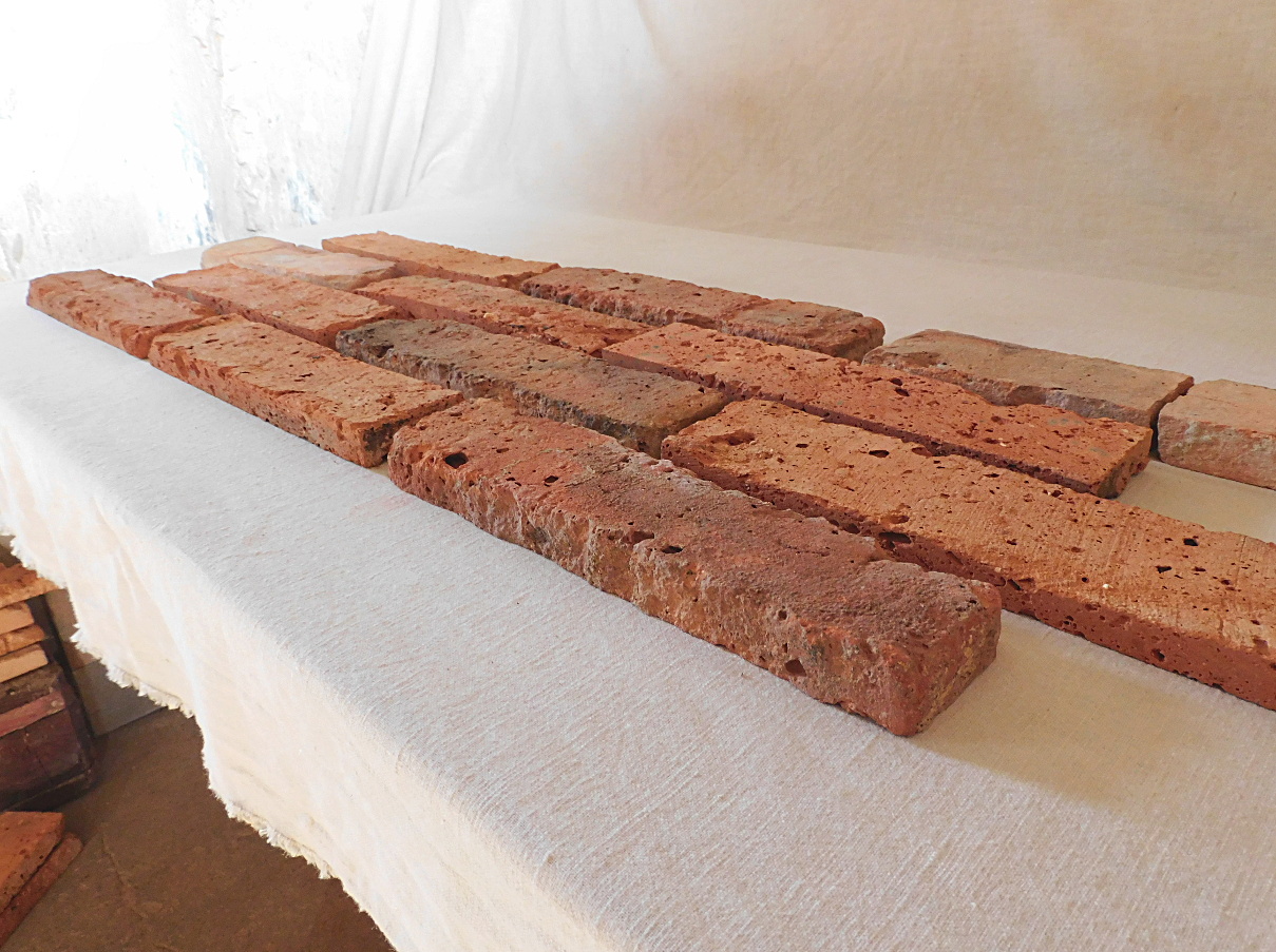 Antik Riemchen Alte Mauer Ziegel Klinker Wand orig shabby used