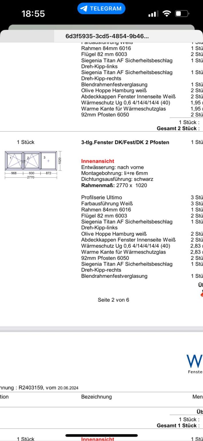 WinTech Fenster dreifachverglast