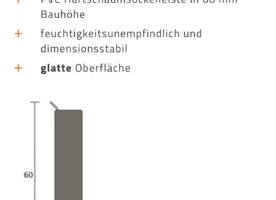 Bolta Hartschaumsockelleiste Q 12-60G