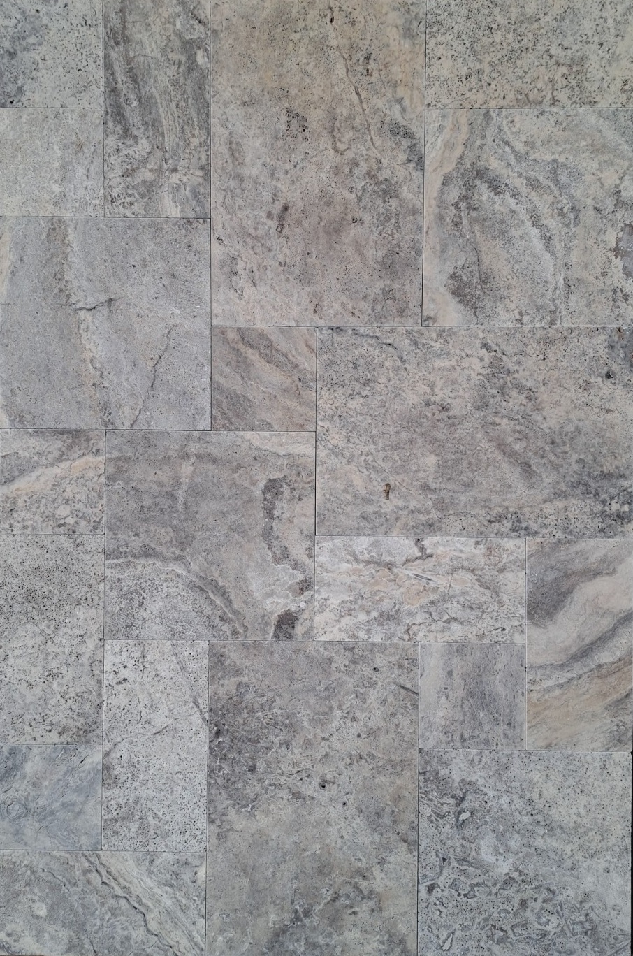 Silver Travertin (Silber Grau Travertin) Natursteinfliesen