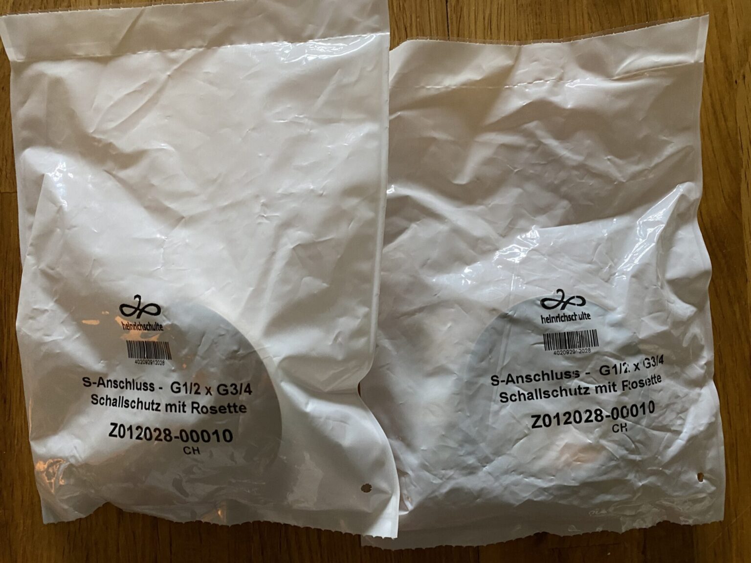 S-Anschluss G1/2 x G3/4 – Schallschutz mit Rosette Z012028-00010