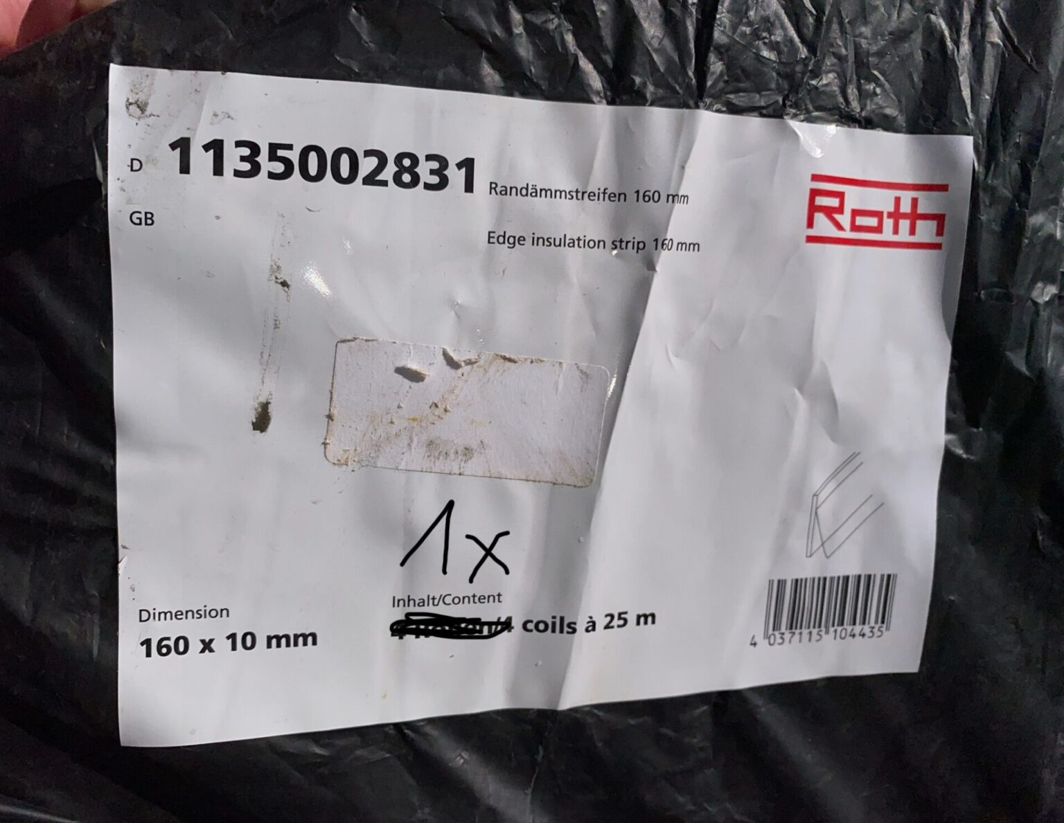 Roth Verbundrolle 20-2 EPS DES sg WLG 040, Fußbodenheizung