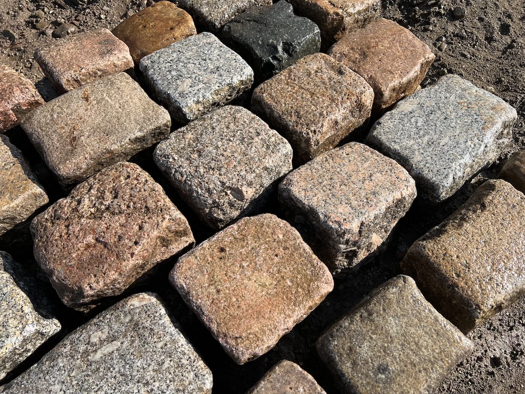 Alte Kopfsteinpflaster 15×15 Granit Großpflaster Altstadtpflaster