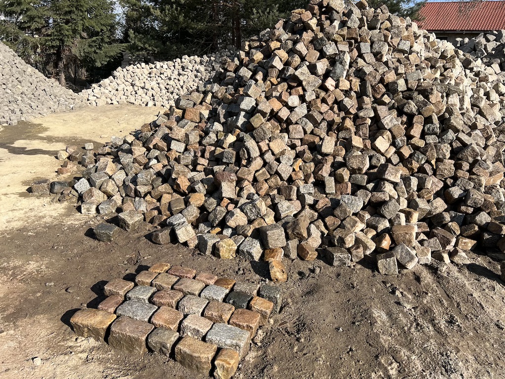 Alte Kopfsteinpflaster 15×15 Granit Großpflaster Altstadtpflaster