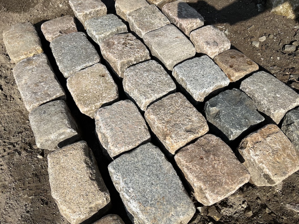 Alte Kopfsteinpflaster 15×15 Granit Großpflaster Altstadtpflaster