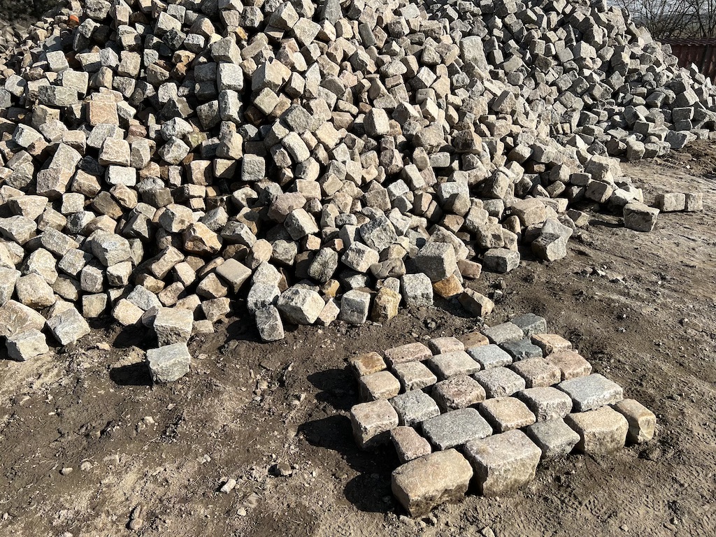 Alte Kopfsteinpflaster 15×15 Granit Großpflaster Altstadtpflaster
