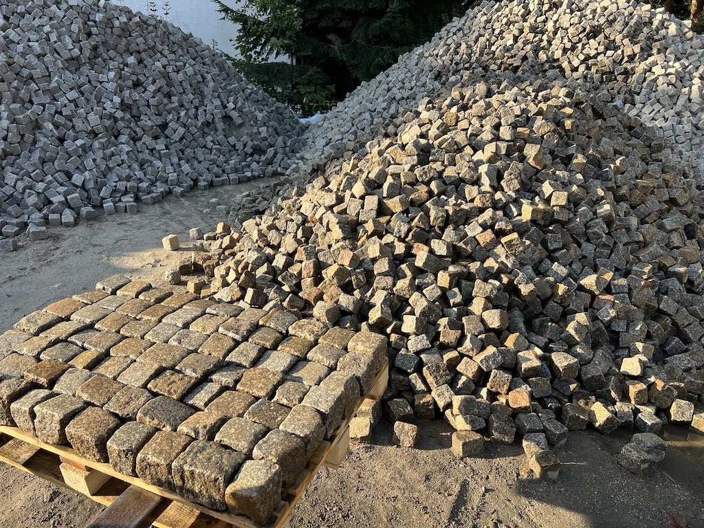 Historisches Granitpflaster 9×11 cm Kleinpflaster Kopfsteinpflaster