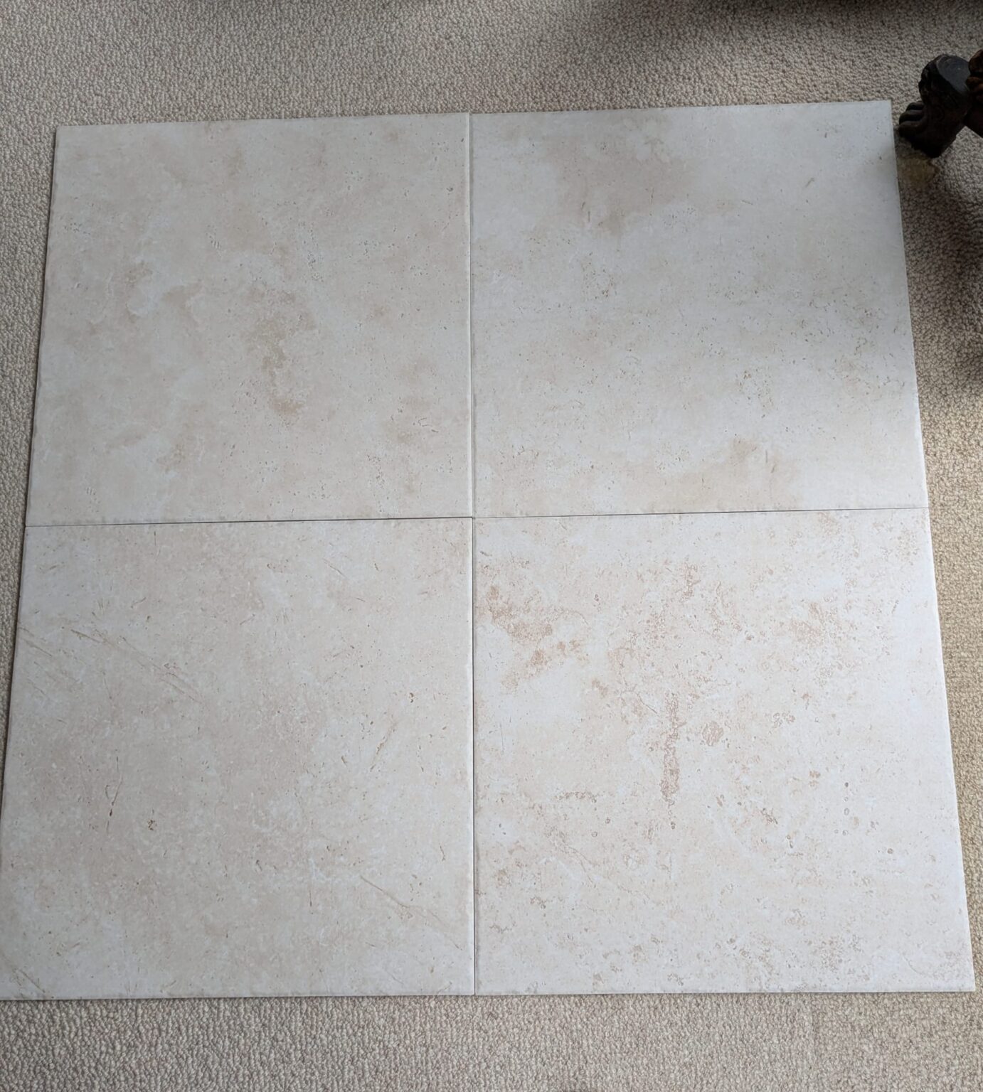 Feinsteinzeug Travertinoptik-Fliesen