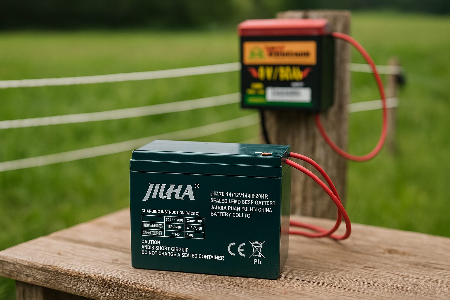 JIUHUA, Göbel Weidezaun Batterien 9V / 200Ah, 9V / 90Ah, 12V 14Ah, Akku, Trockenbatterie, Bleiakku