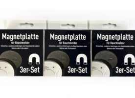 X4-LIFE Magnetplatten für Rauchmelder, mit 3M Klebeband, Rauchmelder Halterung, Magnethalter