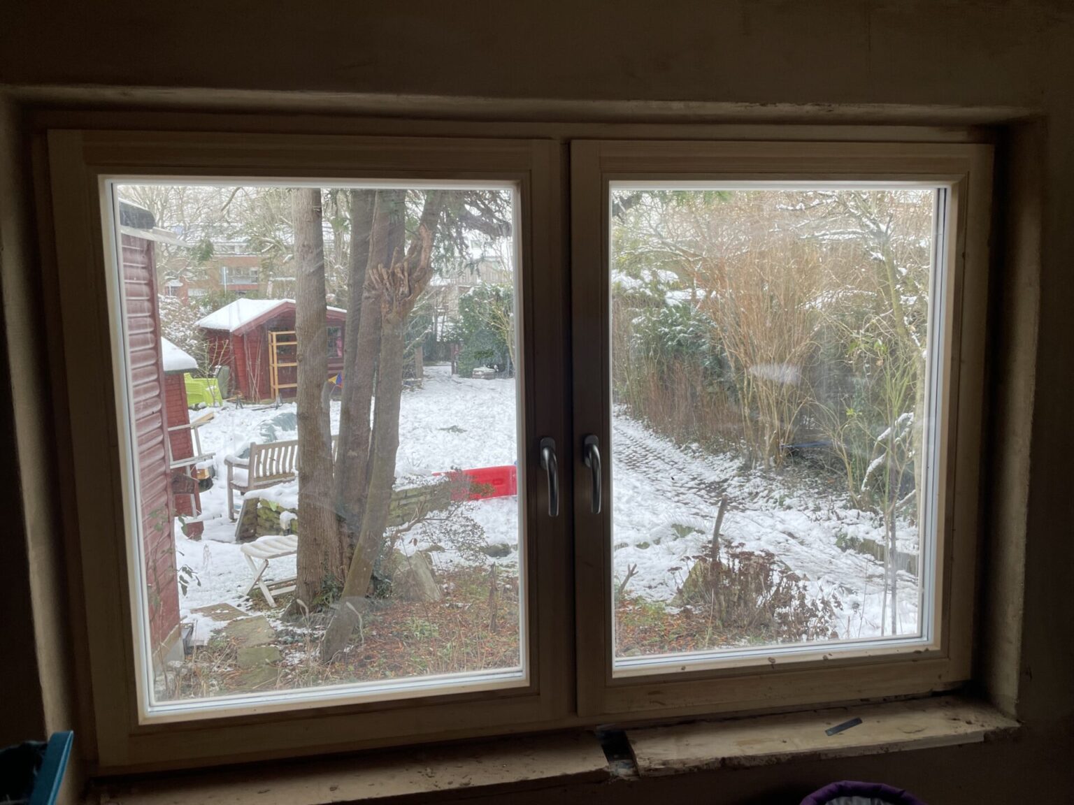 Neues Holzfenster 2flügelig/ 3 fach verglast