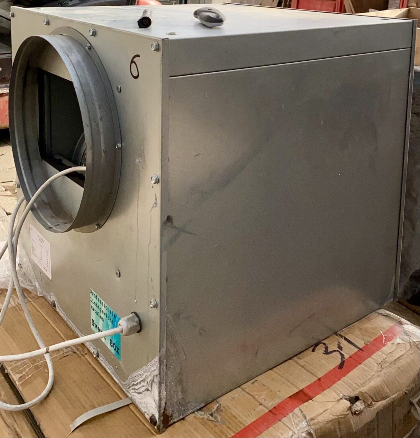 S-Vent Iso Absaugbox mit Radialventilator 2000 m³/h 315 mm, Ventilator, Absaugbox, Lüftungstechnik