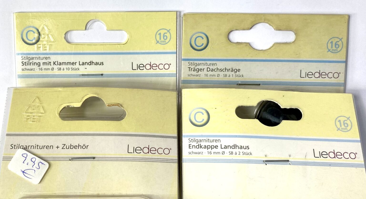 Liedeco Stilgarnituren versch. Modelle Accessoires für Vorhänge/Gardinen