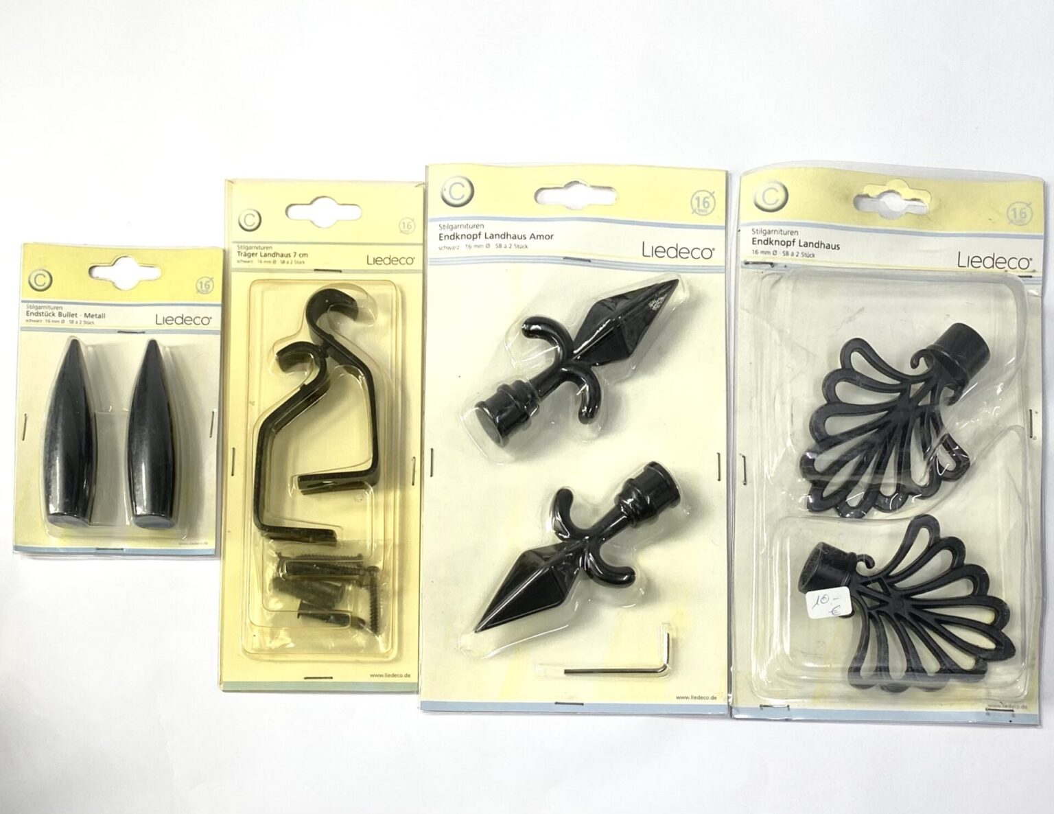 Liedeco Stilgarnituren versch. Modelle Accessoires für Vorhänge/Gardinen