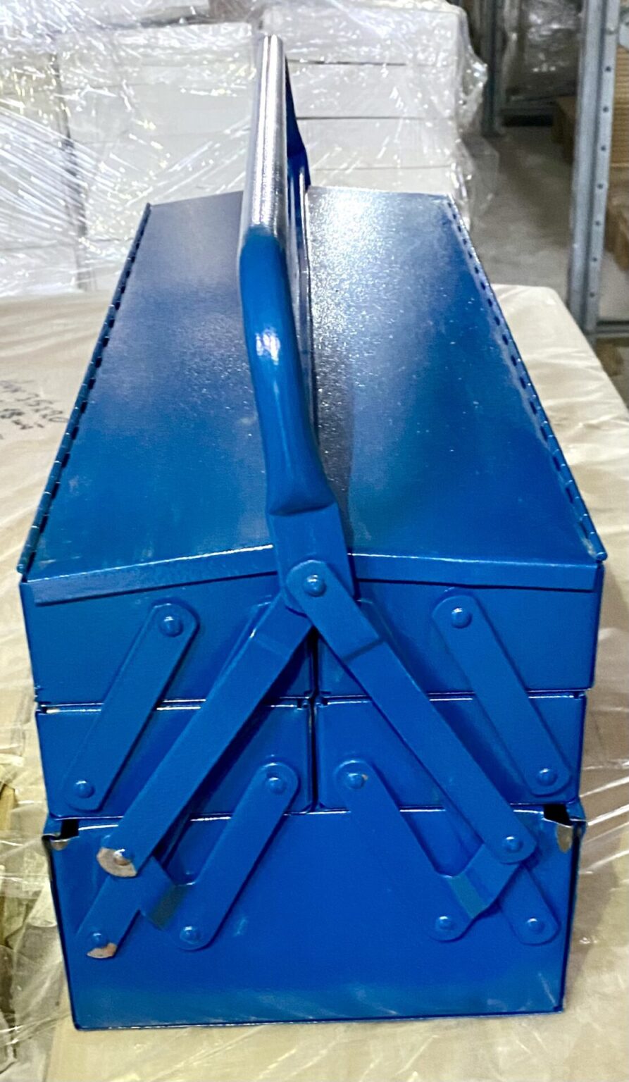 Allit McPlus Metall Werkzeugkasten blau, Werkzeugbox, Werkstatt, Werkstattbedarf