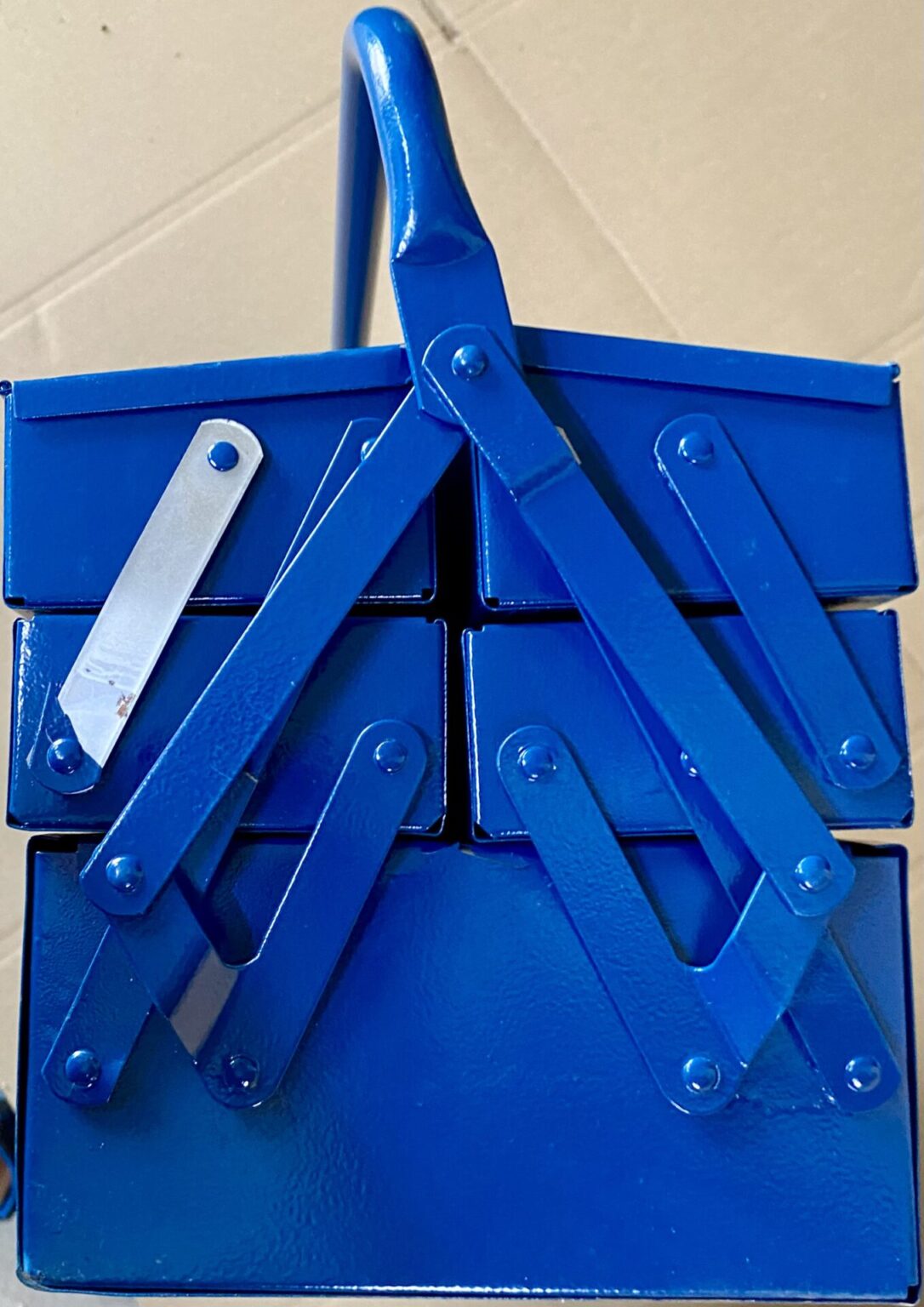 Allit McPlus Metall Werkzeugkasten blau, Werkzeugbox, Werkstatt, Werkstattbedarf