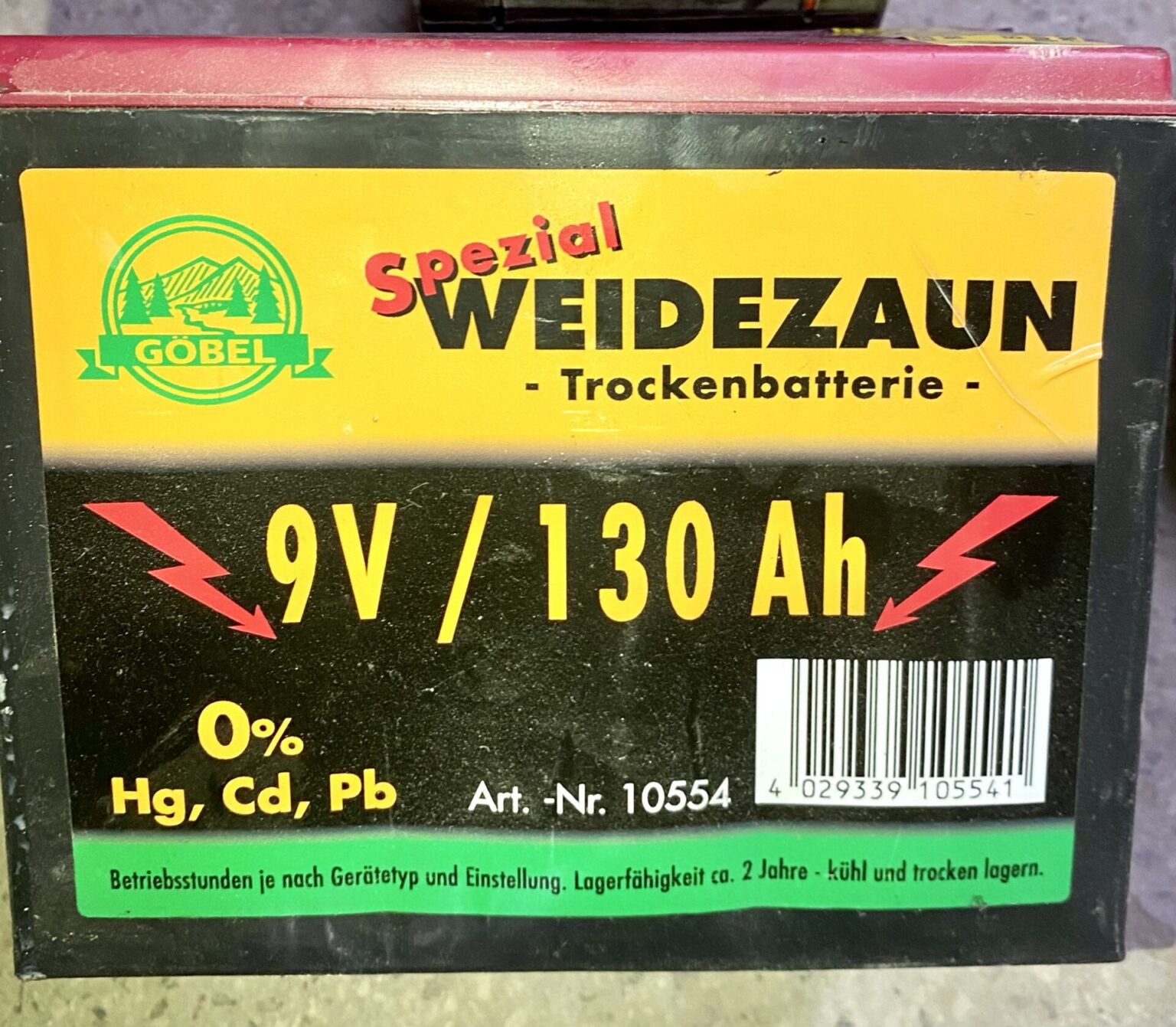 JIUHUA, Göbel Weidezaun Batterien 9V / 200Ah, 9V / 90Ah, 12V 14Ah, Akku, Trockenbatterie, Bleiakku